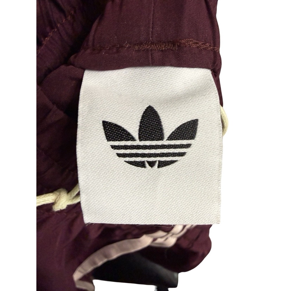 Adidas Women's Firebird Adilenium Track Pants sz SM Maroon Wide Leg Striped - Picture 6 of 7